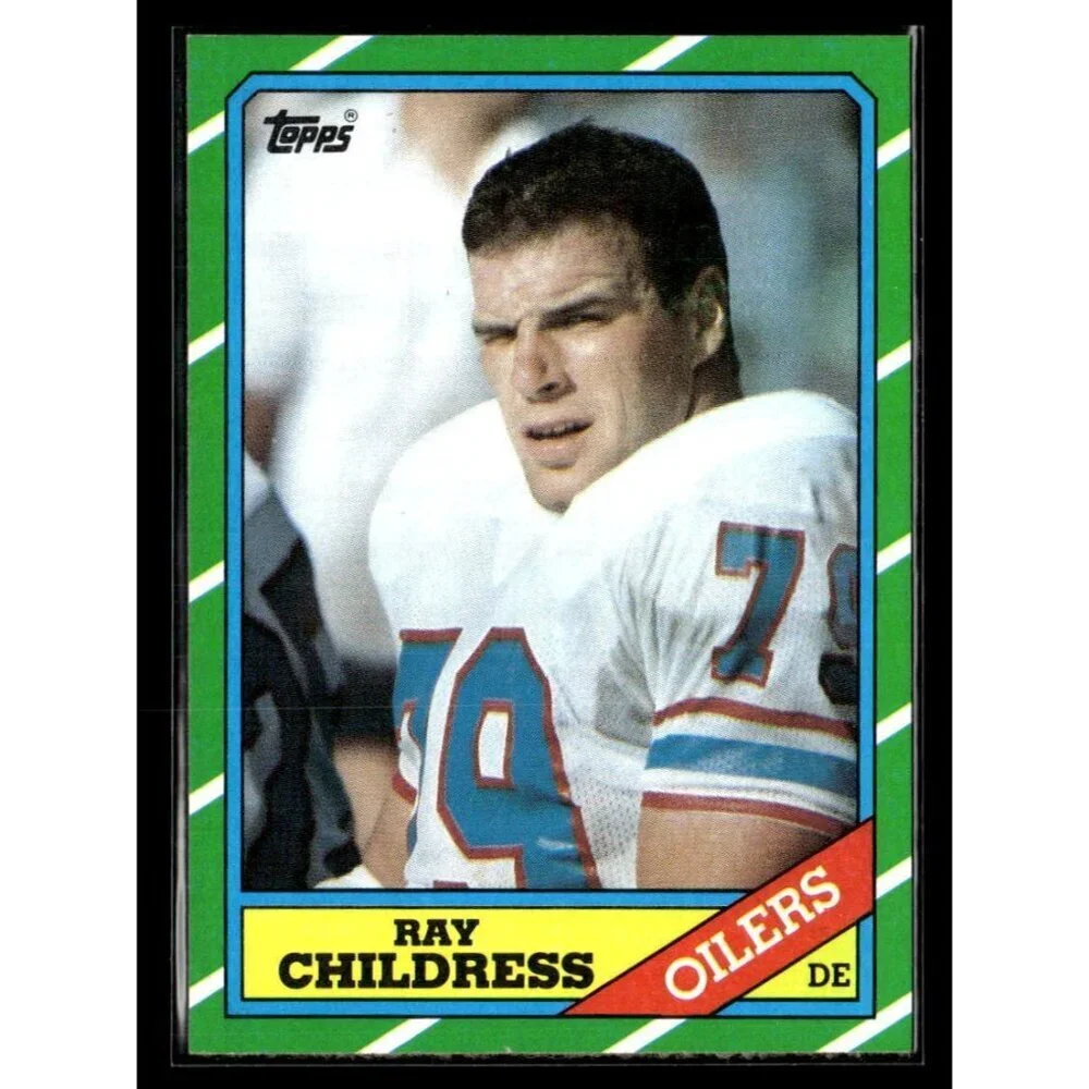 1986 Topps #357 Ray Childress Houston Oilers Rookie